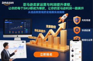 亚马逊卖家运营与利润提升课程，让你的每个SKU都成为爆款，让你的亚马逊利润一路飙升(更新26年3月)-木子聊项目