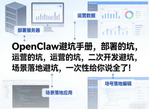 OpenClaw小龙虾避坑手册,部署的坑,运营的坑,二次开发避坑,场景落地避坑,一次性给你说全了!-木子聊项目