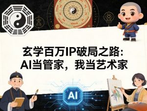 玄学百万IP破局之路:AI当管家,我当艺术家-木子聊项目