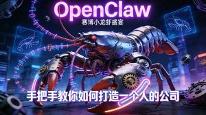 OpenClaw，小龙虾-从产品到爆款的成长之路，手把手教你如何打造一个人的公司-木子聊项目