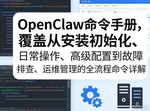 OpenClaw命令手册,覆盖从安装初始化、日常操作、高级配置到故障排查、运维管理的全流程命令详解-木子聊项目