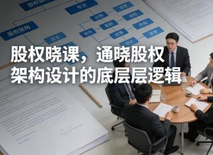 股权晓课,通晓股权架构设计的底层逻辑-木子聊项目
