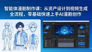 智能体漫剧制作课:从资产设计到视频生成全流程,零基础快速上手AI漫剧创作-木子聊项目