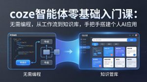 coze智能体零基础入门课:无需编程,从工作流到知识库,手把手搭建个人AI应用-木子聊项目