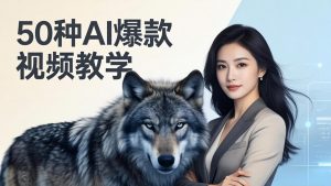 50种AI爆款视频教学:影视级古诗词+治愈萌宠+山海经蛟龙,高阶宝典商业落地-木子聊项目
