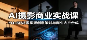AI摄影商业实战课:MJ+SD从零掌握创意策划与商业大片合成-木子聊项目