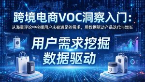跨境电商VOC洞察入门：从海量评论中挖掘用户未被满足的需求，用数据驱动产品迭代与增长-木子聊项目