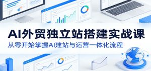 AI外贸独立站搭建实战课：从零开始掌握AI建站与运营一体化流程-木子聊项目