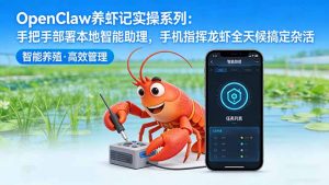 OpenClaw养虾记实操系列-更新:手把手部署本地智能助理,手机指挥龙虾全天候搞定杂活-木子聊项目