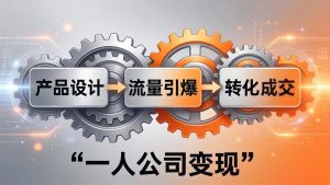 一人公司变现全攻略:产品设计+流量引爆+转化成交,打造不受年龄限制的长期事业-木子聊项目