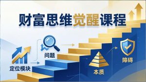 财富思维觉醒第十期:3天大课四大模块,精准定位问题看清本质,扫清人生障碍-木子聊项目