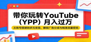 带你玩转YouTube(YPP)月入过万:从账号搭建到多元变现,解锁广告分成与精准流量密码-木子聊项目