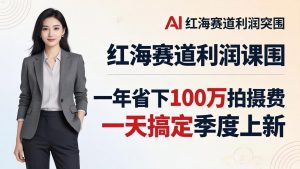服装老板AI模特图课:一年省下100万拍摄费,一天搞定季度上新,红海赛道利润突围-木子聊项目