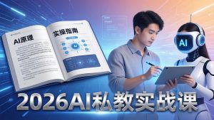 2026AI私教实战课:从AI原理到全场景实操,零基础学会用AI提效+单人单干创业-木子聊项目