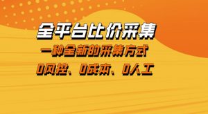 全平台比价采集,一个稳定的数据采集项目,区别于传统的玩法不风控,零成本操作【揭秘】-木子聊项目