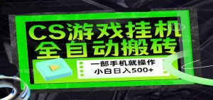 CSGO游戏挂机捡漏搬砖，超稳定的项目，带领1000+小白实现日入500+-木子聊项目