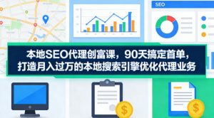 本地SEO代理创富课，90天搞定首单，助您打造月入过W的本地搜索引擎优化代理业务-木子聊项目