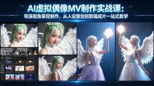AI虚拟偶像MV制作实战教学:导演视角掌控制作,从人设策划到剪辑成片一站式教学-木子聊项目