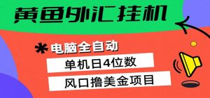 黄鱼外汇挂机:全自动赚美金、自动交易、风口项目-木子聊项目