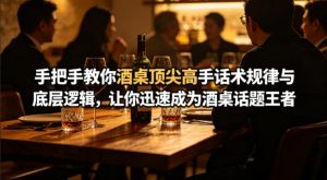 付费文章:手把手教你酒桌顶尖高手话术规律与底层逻辑,让你迅速成为酒桌话题王者(二十年全网独家经验分享)-木子聊项目