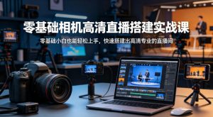 零基础相机高清直播间搭建实战课,小白也能轻松上手,快速搭建出高清专业的直播间-木子聊项目