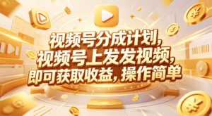 视频号分成计划，599元众筹的Red团队课程，视频号上发发视频，即可获取收益，操作简单-木子聊项目