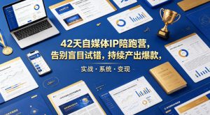 42天自媒体IP陪跑营,告别盲目试错,持续产出爆款,实战·系统·变现(更新2026)-木子聊项目