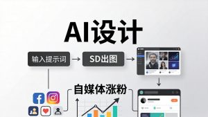 人人都是AI设计师:SD出图+自媒体涨粉一站教学,告别图文素材焦虑,AI设计让你轻松避开内卷-木子聊项目