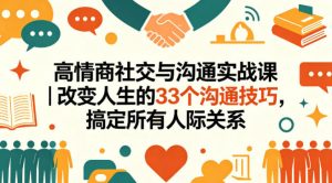 高情商社交与沟通实战课|改变人生的33个沟通技巧,搞定所有人际关系-木子聊项目
