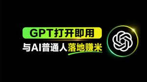 AI工具与变现，AI对于普通人怎么落地与收益-木子聊项目