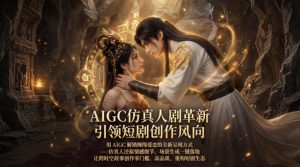 AIGC仿真人《合欢宗》短剧教学,用AIGC解锁缠绵爱恋的全新呈现方式,让跨时空故事创作零门槛、高品质,重构短剧生态-木子聊项目