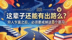 关于人生两篇付费文章【这辈子还能有出路么?】【穷人乍富之后,必须要戒掉这8个恶习】-木子聊项目