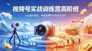 视频号实战训练营高阶班,从流量到变现,构建直播驱动的商业闭环(26年4月)-木子聊项目