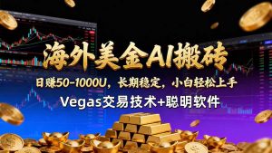 海外美金AI搬砖技术Vegas交易技术+聪明软件【训练营第七期】,日赚50-100U-木子聊项目