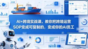 AI+跨境实战课,教你把跨境运营S0变成可复制的,变成你的AI员工-木子聊项目