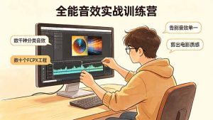 全能音效实战训练营:数千种分类音效+数十个FCPX工程,告别音效单一,剪出电影质感-木子聊项目