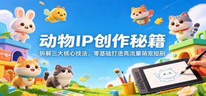 动物IP创作秘籍：拆解三大核心技法，零基础打造高流量萌宠短剧-木子聊项目