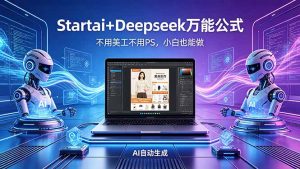 AI自动做电商详情页:Startai+Deepseek万能公式,不用美工不用PS,小白也能做-木子聊项目