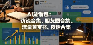 AI蒸馏包:访谈合集、朋友圈合集、流量黄宝书、夜话合集【文档】-木子聊项目