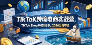 TikToK跨境电商实战营，TikTok Shop从0到爆单，2026出海夺金-木子聊项目