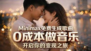 Minimax免费生成歌曲实测！0成本做音乐，说唱流行Lofi一键生成-木子聊项目
