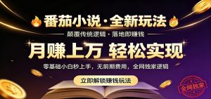 番茄小说5月最新独家玩法，稳定落地实测月入过万！-木子聊项目