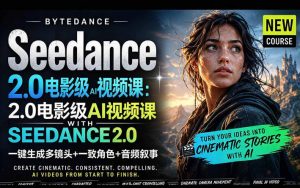 字节跳动的Seedance 2.0 AI电影视频生成制作教程,一键生成多镜头+一致角色+音频叙事-中英字幕-木子聊项目