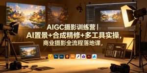 AIGC摄影训练营|AI置景+合成精修+多工具实操,商业摄影全流程落地课-木子聊项目