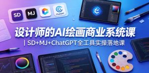 设计师的AI绘画商业系统课｜SD+MJ+ChatGPT全工具实操落地课-木子聊项目