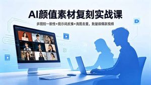 AI颜值素材复刻实战课，多图控一致性+提示词反推+洗图去重，批量做爆款视频-木子聊项目