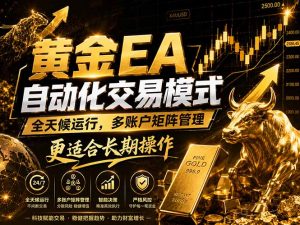 黄金EA量化:多窗口矩阵稳定运行,系统自动执行,收益空间持续放大-木子聊项目