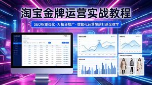 2026 淘宝金牌运营实战教程,SEO权重优化万相台推广,数据化运营爆款打造全教学-木子聊项目