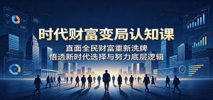 时代财富变局认知课:直面全民财富重新洗牌,悟透新时代选择与努力底层逻辑-木子聊项目