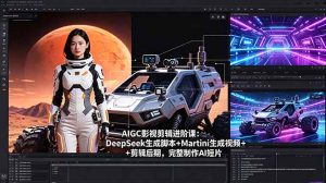 AIGC影视剪辑进阶课:DeepSeek生成脚本+Martini生成视频+剪辑后期,完整制作AI短片-木子聊项目